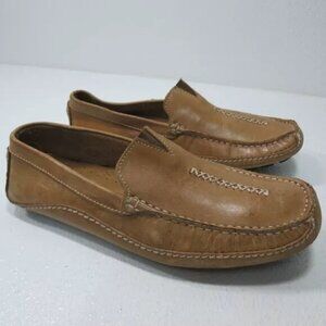 Clarks England Oil Tanned Leather Moccasin Loafers Men's Footwear Shoes Sz 8.5 M